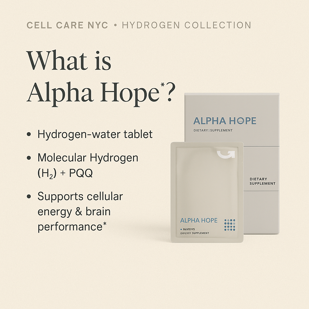Alpha Hope™ – Hydrogen + PQQ Antioxidant Water Tablets