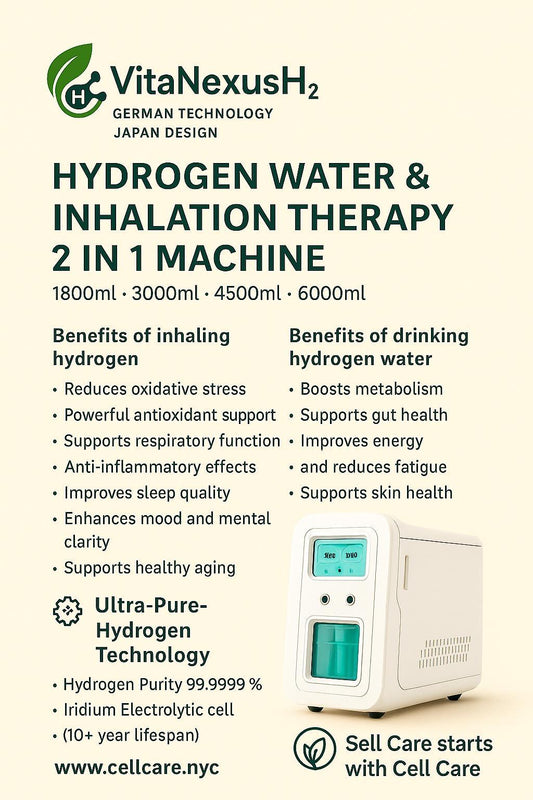 VitaNexusH₂ Hydrogen Inhalation & Hydrogen Water Generator 6000ml/Min