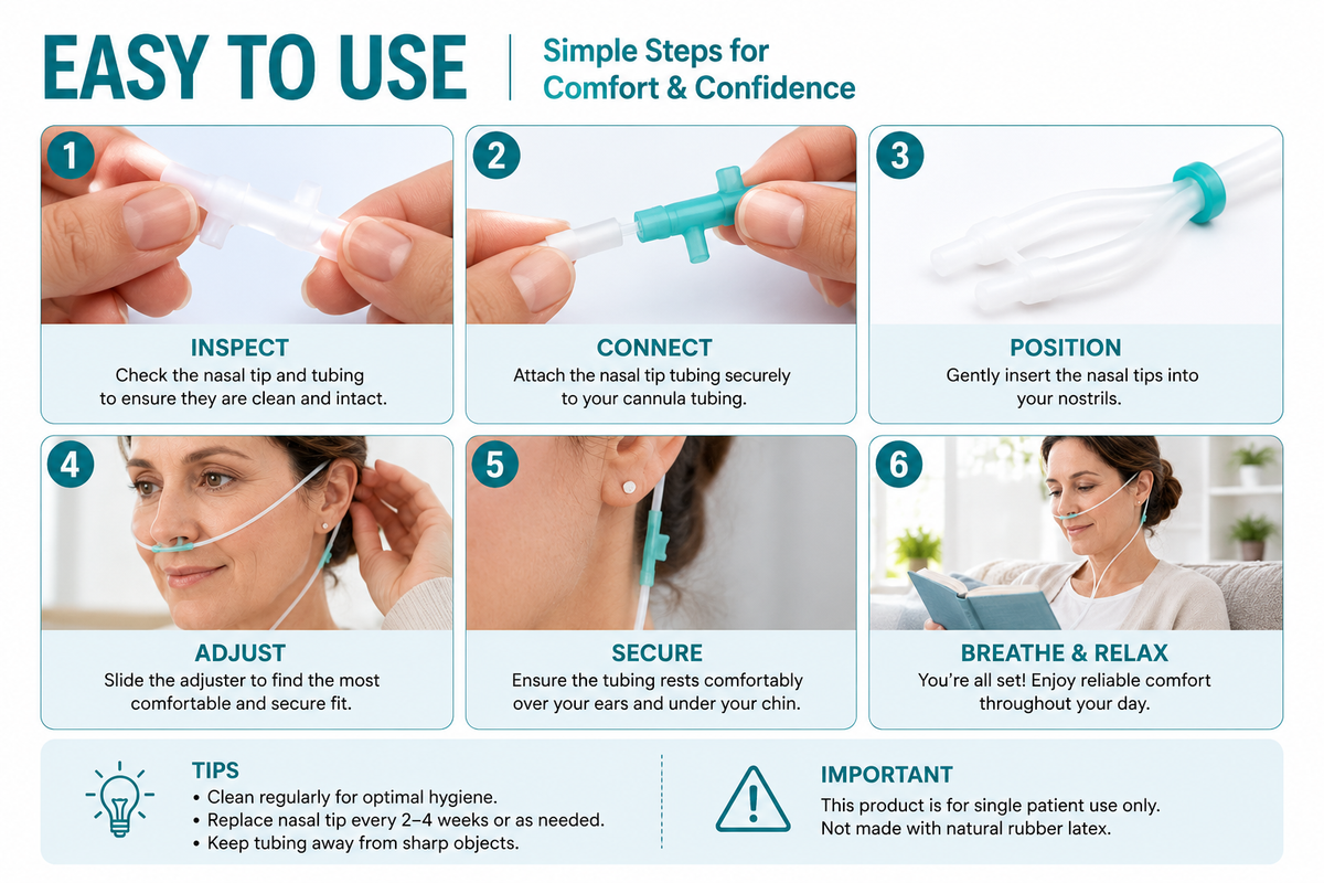 CellCare™ Type A Care Bundle – Cannula + 2 Replacement Nasal Heads