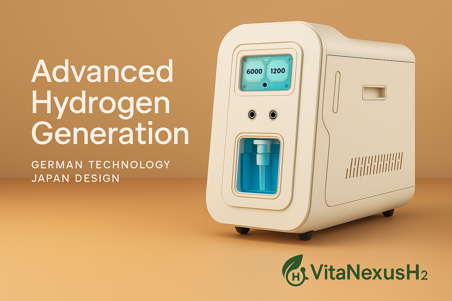 VitaNexusH₂ Hydrogen Inhalation & Hydrogen Water Generator 6000ml/Min