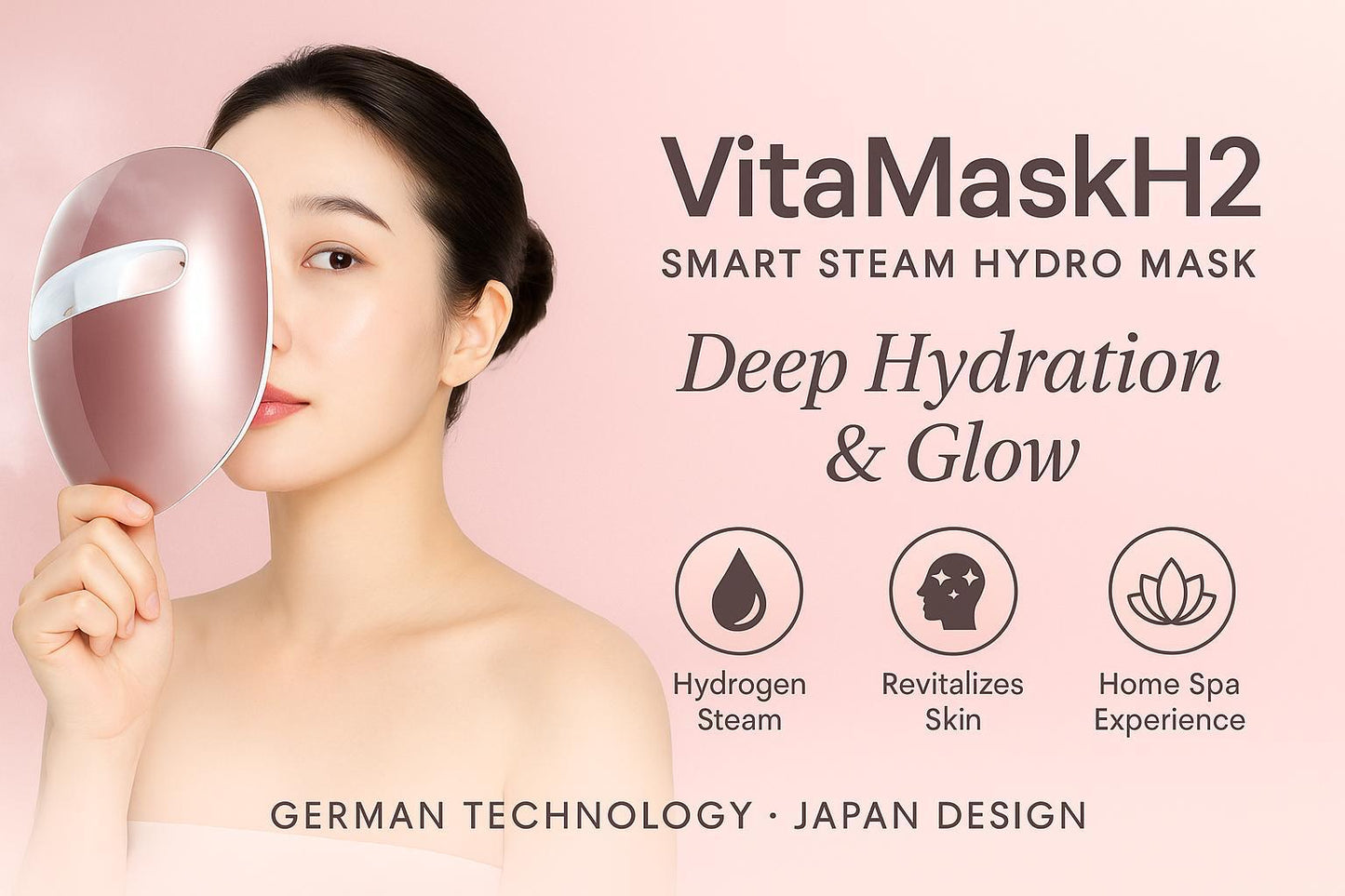VitaMaskH2 — Smart Steam Hydro Mask | Deep Hydration Facial